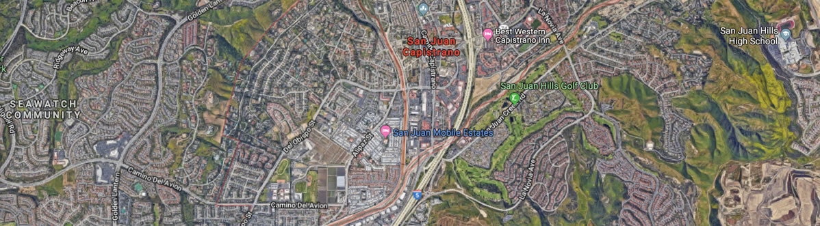 San Juan Capistrano, 92624 Map